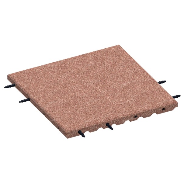 3532 - Rubber tiles 45mm x 500mm x 500mm - photo